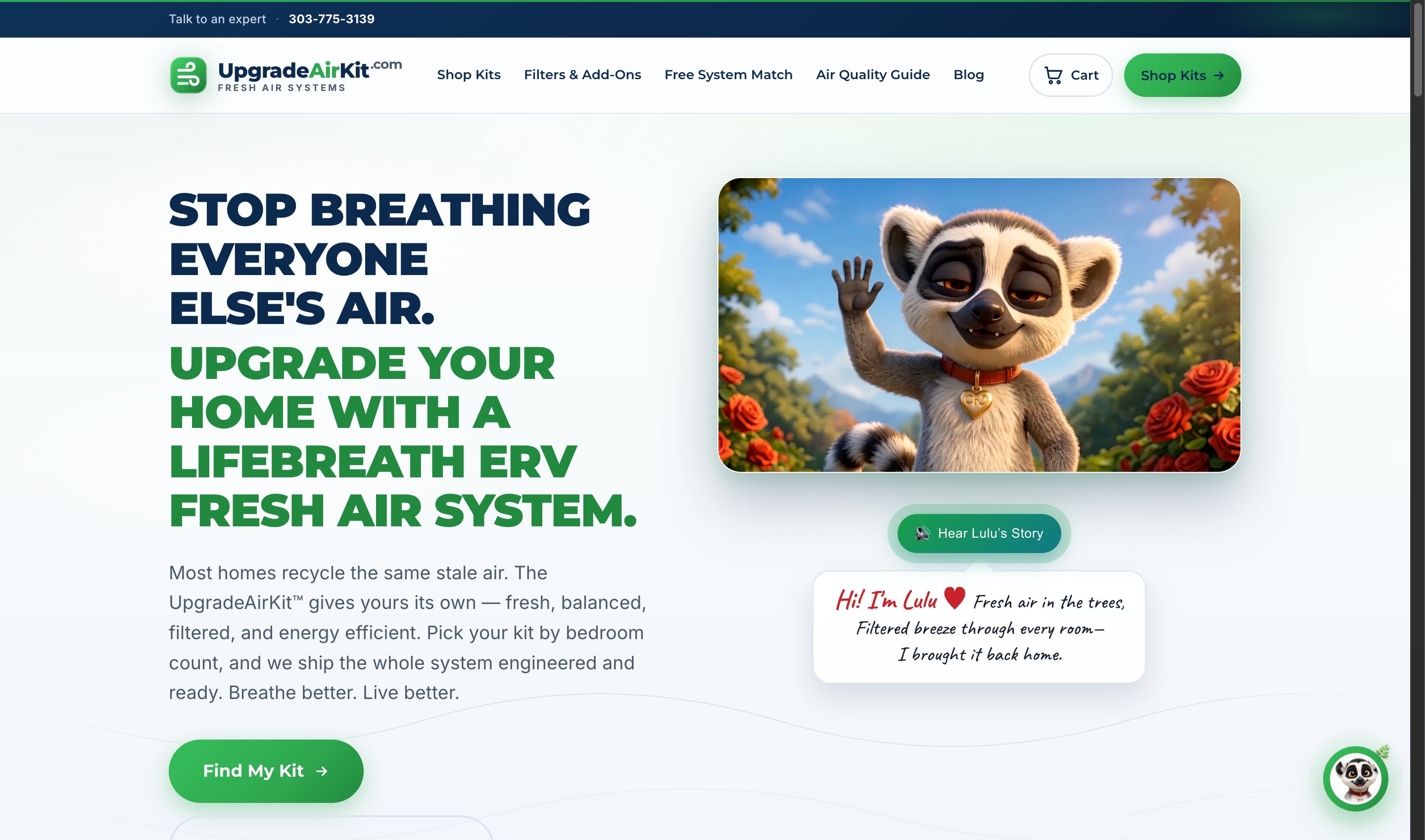 UpgradeAirKit.com storefront